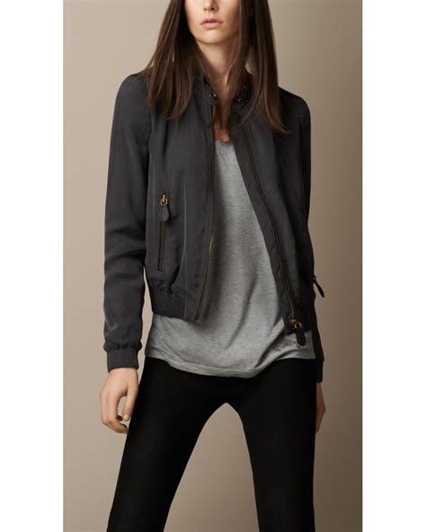 burberry womens leather jacket|Burberry lightweight jacket women.